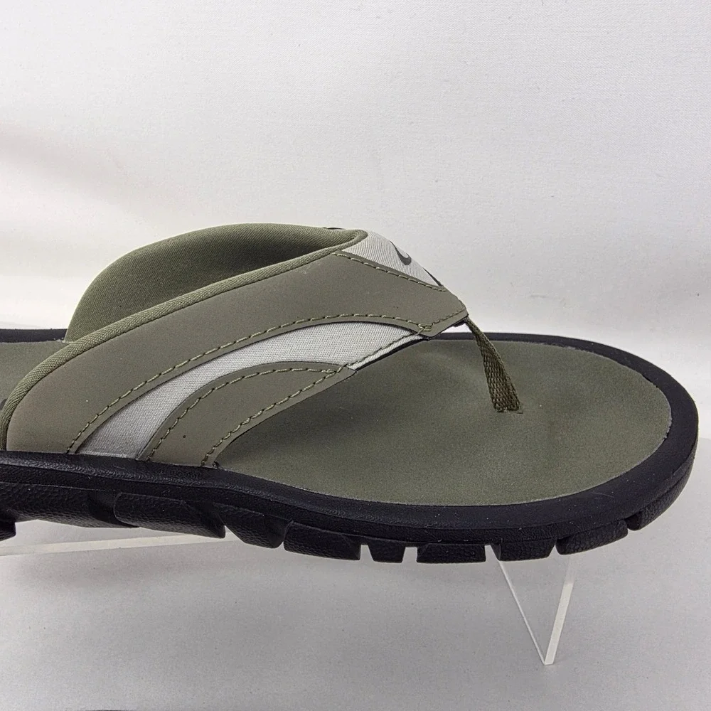 Oakley Operative 2.0 Sandals Mens 9 Flip Flops Olive Green Gray FOF100418 EX